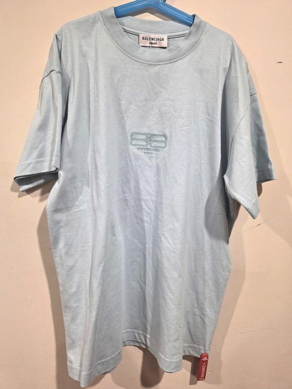 Balenciaga BB Paris Icon Medium Fit T-Shirt Blue Large